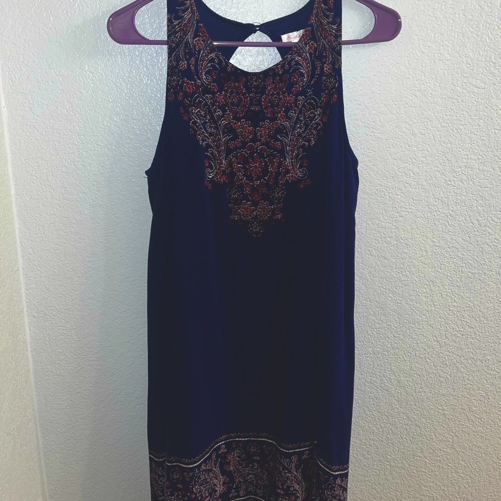 Navy and Purple Dress